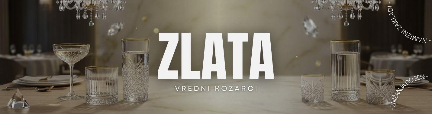 Kozarci z zlatim robom